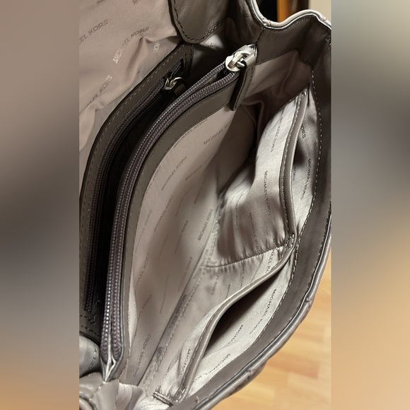 Michael Kors Quilted Shoulder Bag - Gray - Picture 8 of 10